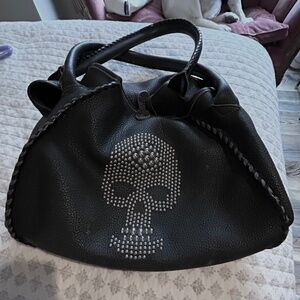 Tylie Malibu RARE skull black purse TOTE BENETAR